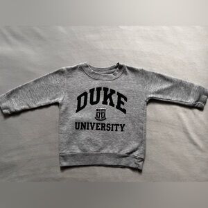 Duke University Sweatshirt Toddler Size 2T Gray